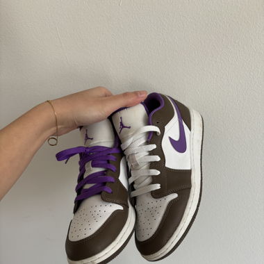 Jordan - Air Jordan 1 Low Purple Mocha Sneakers