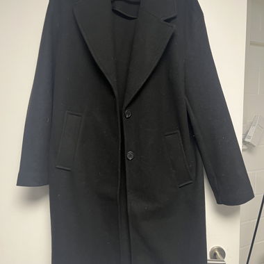 Black felt coat