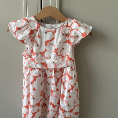Robe enfant à motif floral, taille 74