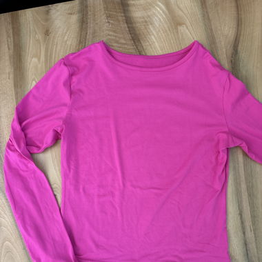 Neon pinkes langarm shirt
