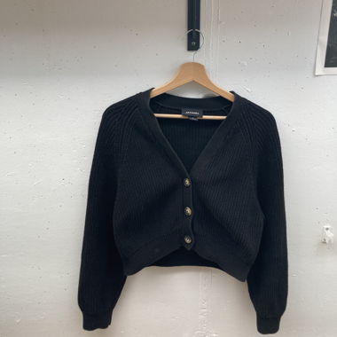 Cardigan en maille Monki noir