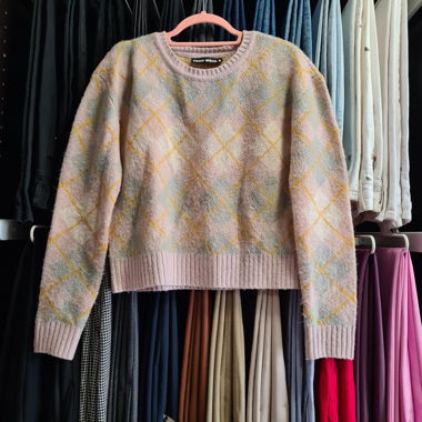 Tally Weijl Checkes Knit Sweater Pastels