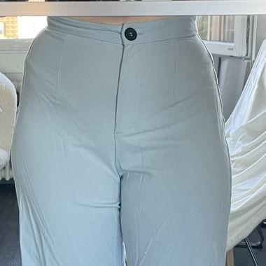 Wide-Legged Bershka Hosen Hell-Blau Gr. 36
