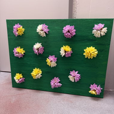 Decorazione murale di fiori