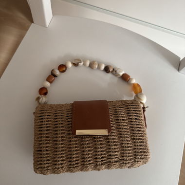 Woven crossbody bag