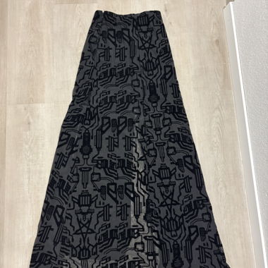 Killstar long black skirt with patterns