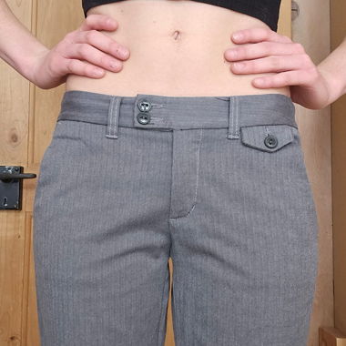 Herringbone trousers 
