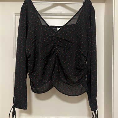 Bluse mit Herzen