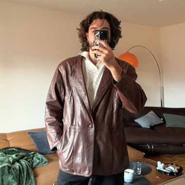 Vintage leather coat