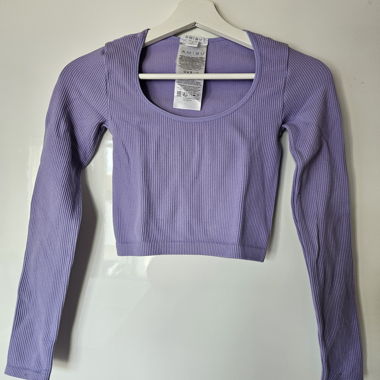 Top crop a manica lunga