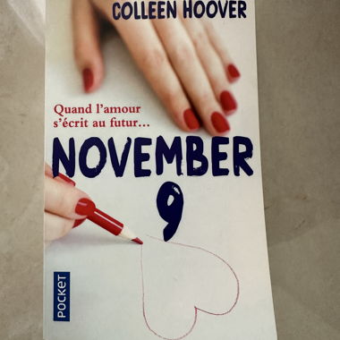 Livre "November 9" Colleen Hoover