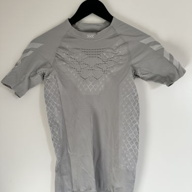 Maglia da corsa X-Bionic senza cuciture grigia