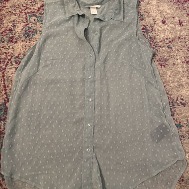 Sleeveless H&M blouse mint green size EUR 40