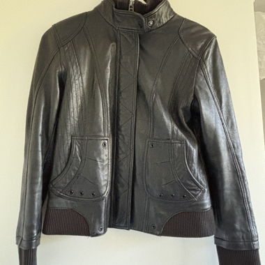 Black Vintage Leather Jacket