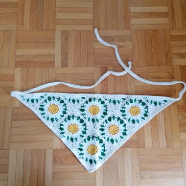 Foulard a triangolo Fiore vintage
