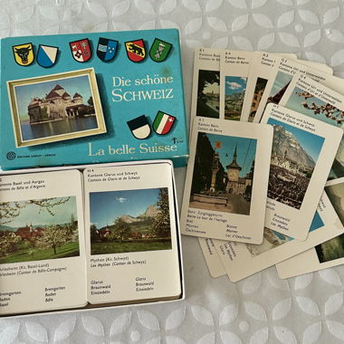 Vintage card game "Die schöne Schweiz"