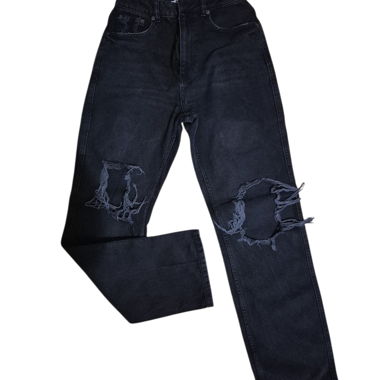 Na-kd Black Ripped Jeans Size 36