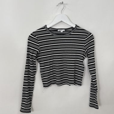 Subdued gestreifter Langarm-Top