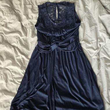 Abito in pizzo blu navy