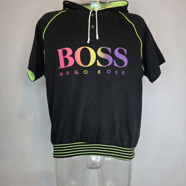 Hoodie à manches courtes vintage Hugo Boss