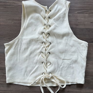 Lace-up Crop Top