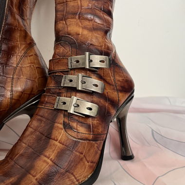 NEWROCK Python biker boots RARE