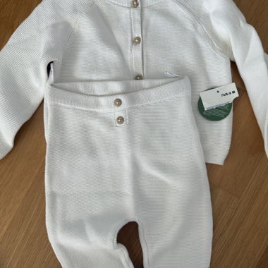 C&A weisses Babykleid-Set