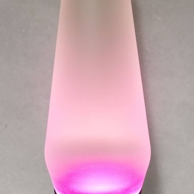 Bottiglia Mathmos Astro Lampada a lava ghiacciata rosa