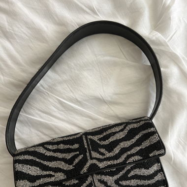 Sac Perlé STAUB TOMMY Noir Blanc