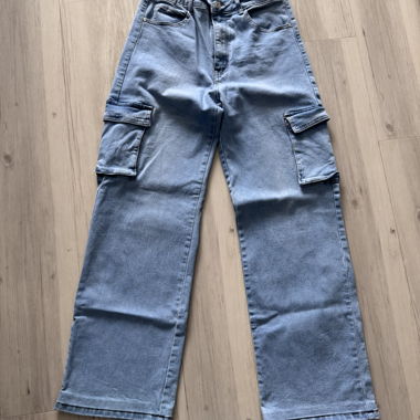 Jeans cargo lavaggio chiaro