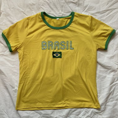 T-shirt giallo Brasile