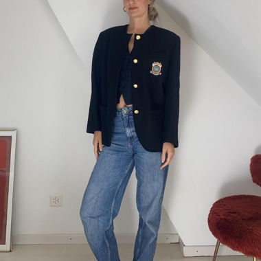 Navy blazer jacket vintage