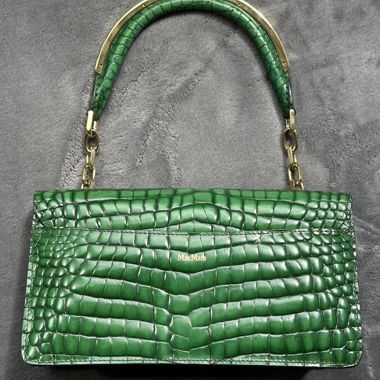 Max Mara Croc-Embossed Handbag