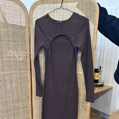 Robe longue brune 