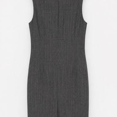Grey Comma Sheath Dress Sleeveless T36