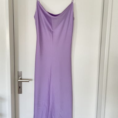Lilac Satin Dress