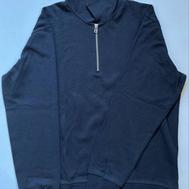 Zara Man Half-Zip Pullover dunkelblau