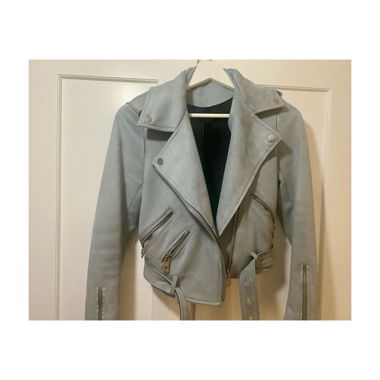 Veste bleu-gris