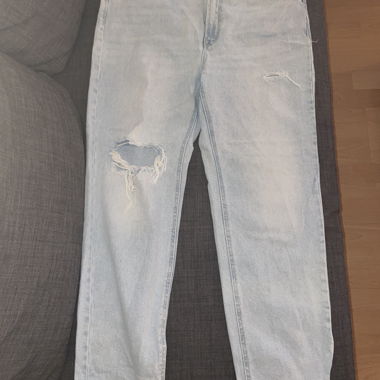 Blue denim jeans