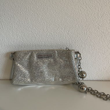 Sac à épaule argenté 