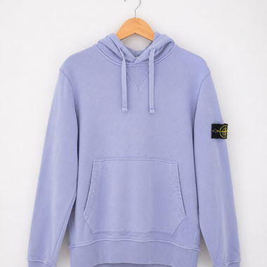 Sweat à capuche Stone Island lilas / bleu clair