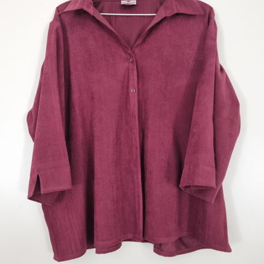 Blouse Vintage Plum Burgundy