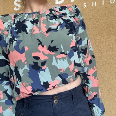 CECIL Camouflage Bluse