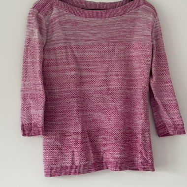 Maglione estivo Tommy Hilfiger rosa maniche 3/4