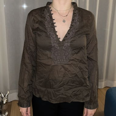 Brown blouse