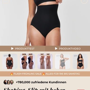 Gotyu Shaping-Slip schwarz