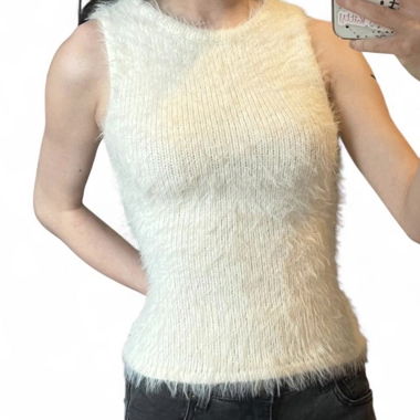 Maglia in maglia peluche