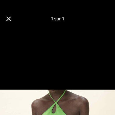 Top Zara vert 
