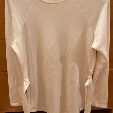 Weißer Langarm Pullover zum Binden