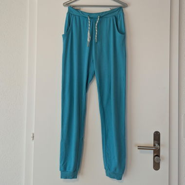 turquoise joggers